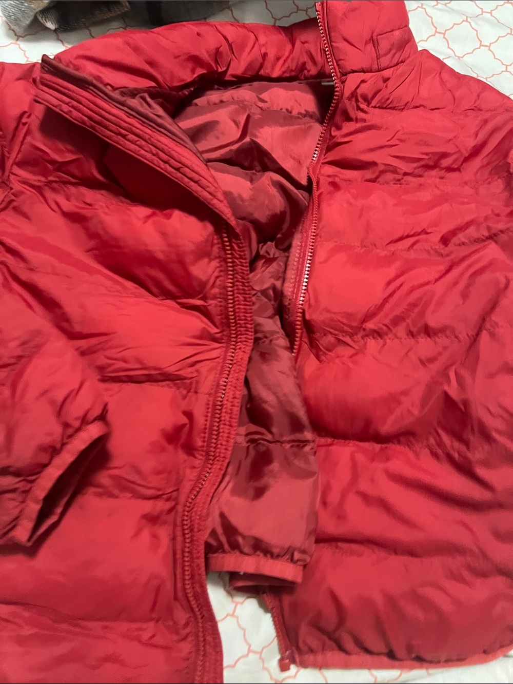 Uniqlo Red Puffer Jacket for Kids